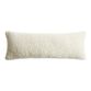 Extra Wide Ivory Textured Boucle Lumbar Pillow image number 0