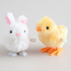Easter Bunny and Chick Wind Up Toys Set of 2