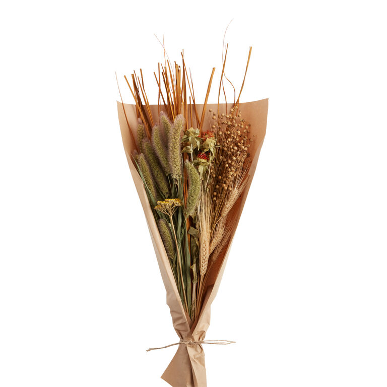 Dried Flax And Safflower Bunch image number 1