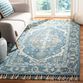 Lorena Blue And Gray Floral Medallion Wool Area Rug image number 5