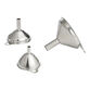 Mini Stainless Steel Nesting Spice Funnels 3 Piece Set image number 0