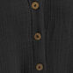 Black Textured Gauze Lounge Jumpsuit With Pockets image number 1