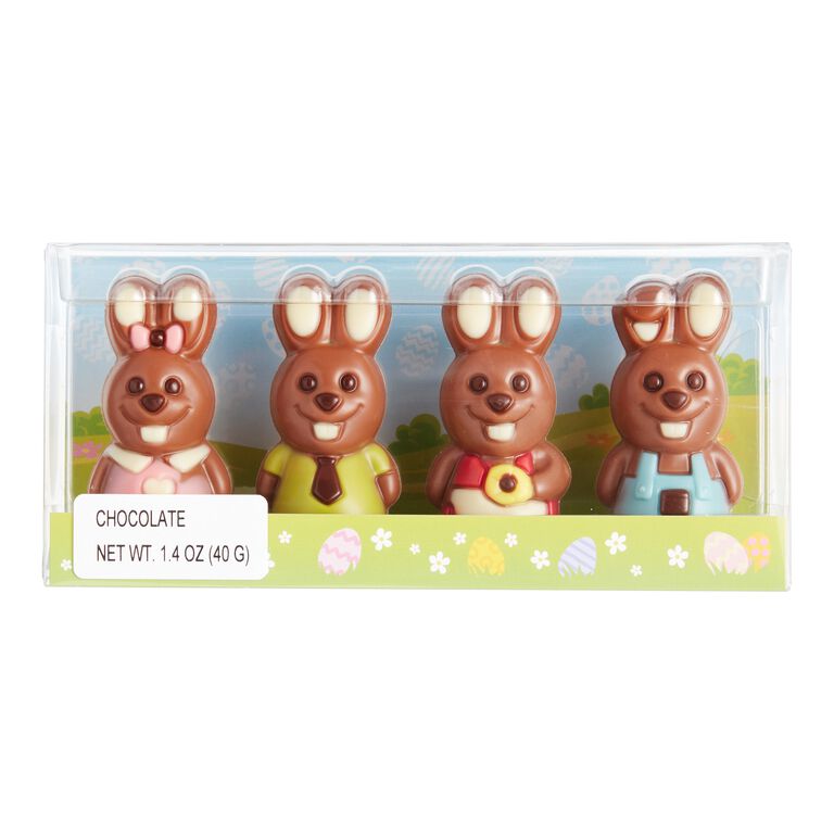 Weibler Mini Chocolate Bunny Family 4 Piece image number 1