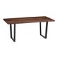 Cailen Mocha Live Edge Wood and Resin Dining Table image number 0