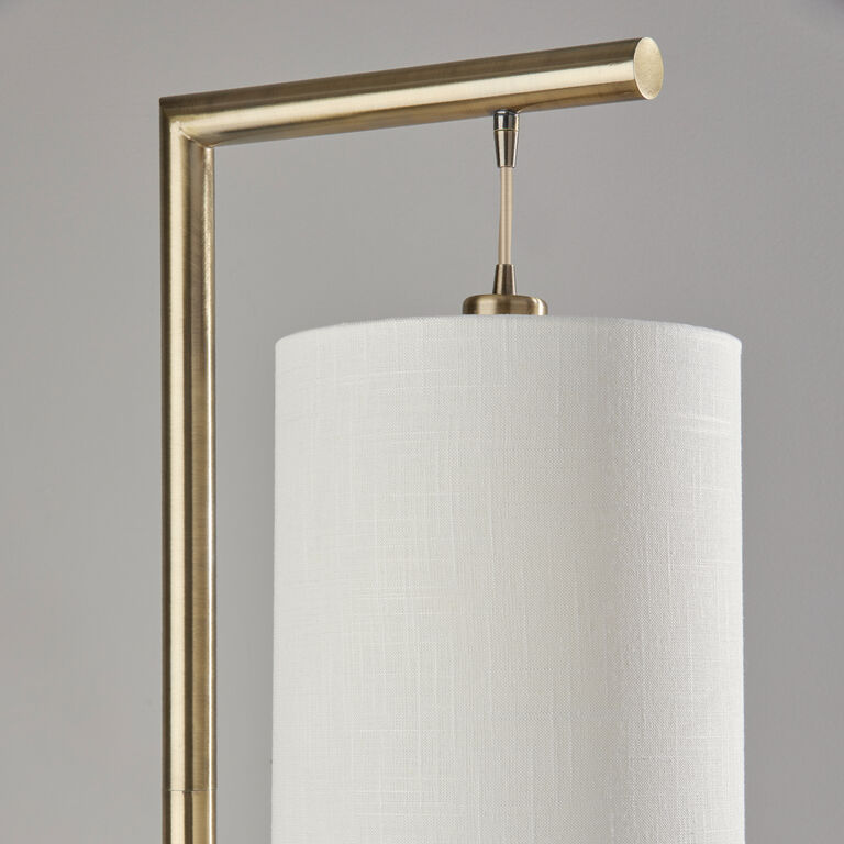 Yves Antique Brass Hanging Shade Floor Lamp image number 3