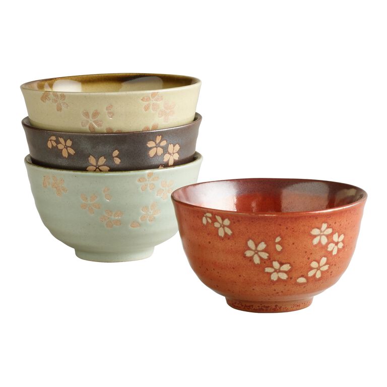 Fuji Blossom Rice Bowl Set Of 4 image number 1