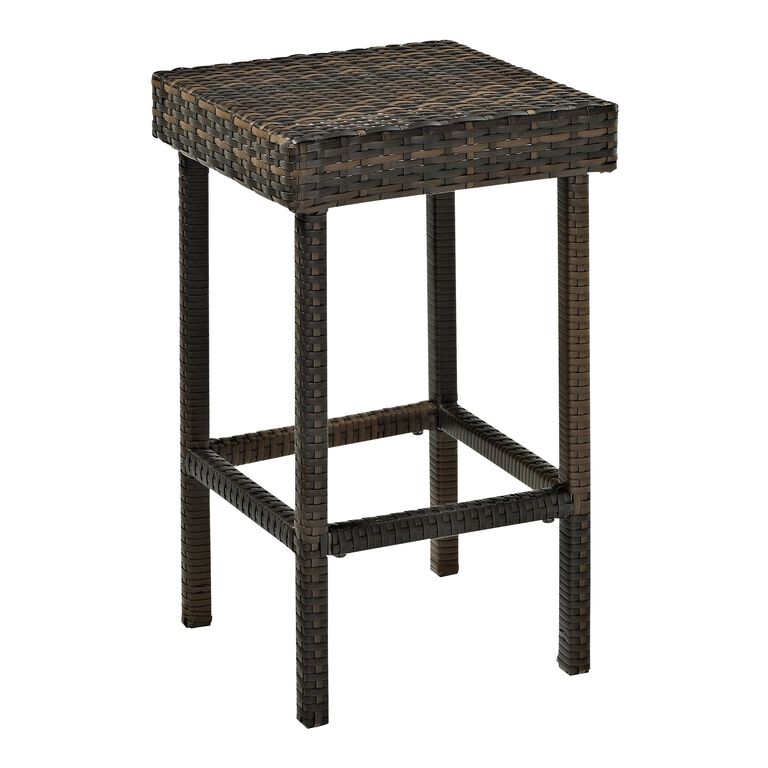 Pinamar All Weather Wicker Outdoor Counter Stool Set of 2 image number 1