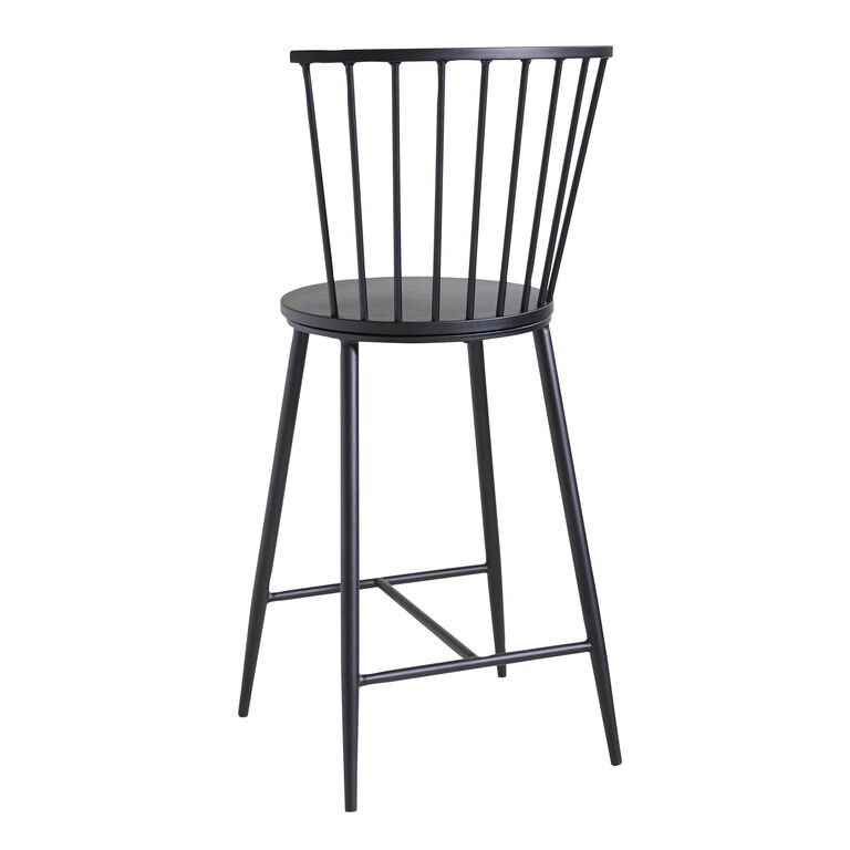 Neal Black Steel Counter Stool image number 4