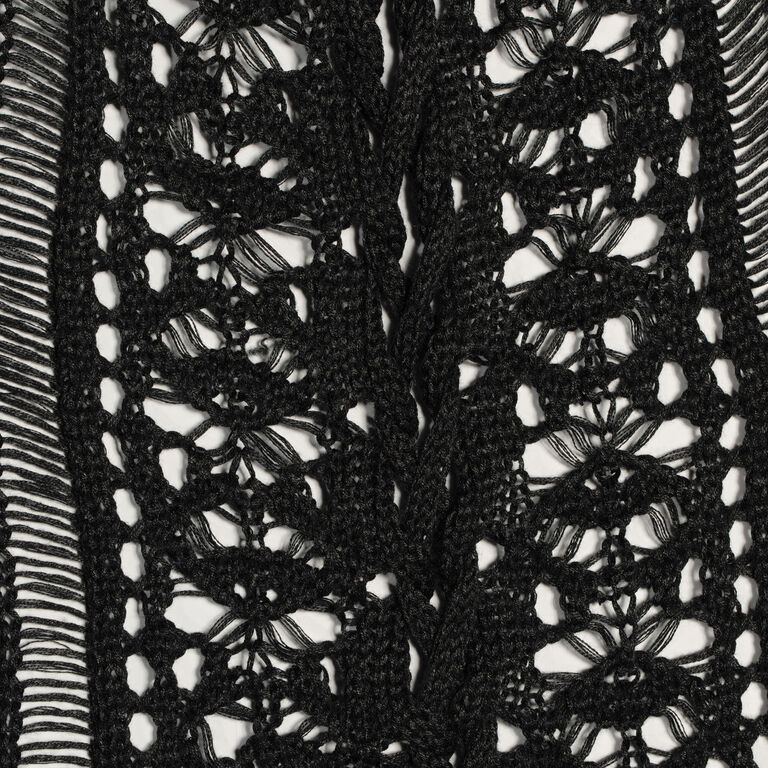 Cheri Black Crochet Coverup image number 2