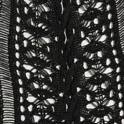 Cheri Black Crochet Coverup