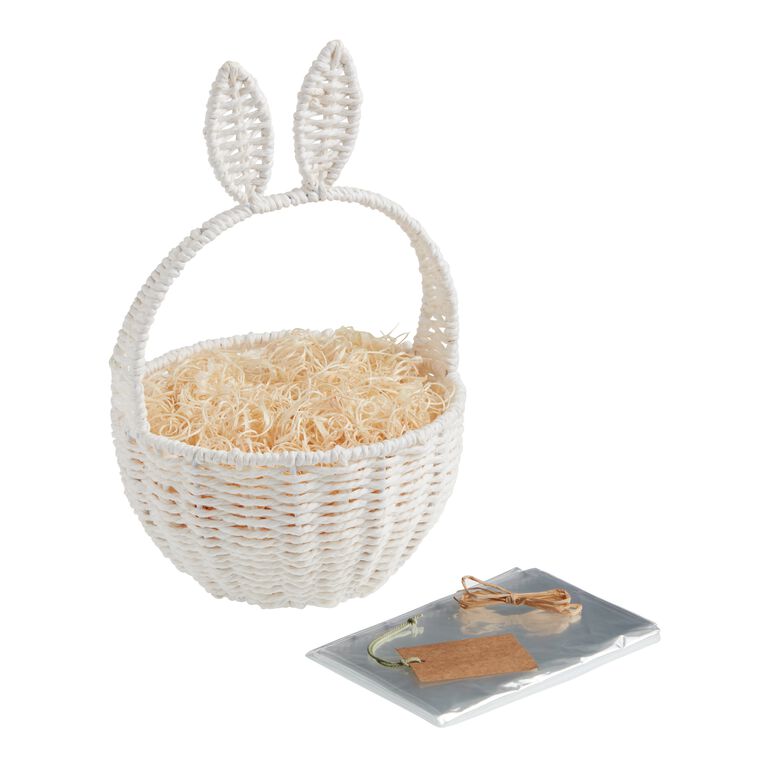 Bunny Ears Woven Easter Gift Basket Kit image number 1
