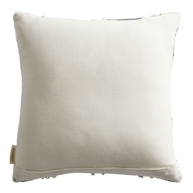 Ivory Fringe Line Throw Pillow image number 3