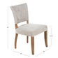 Monroe Gray Wood Upholstered Dining Chairs Set of 2 image number 4