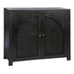 Seymour Wood and Rattan Cane Arched Door Storage Cabinet image number 0