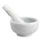 White Marble  Mortar and Pestle image number 0