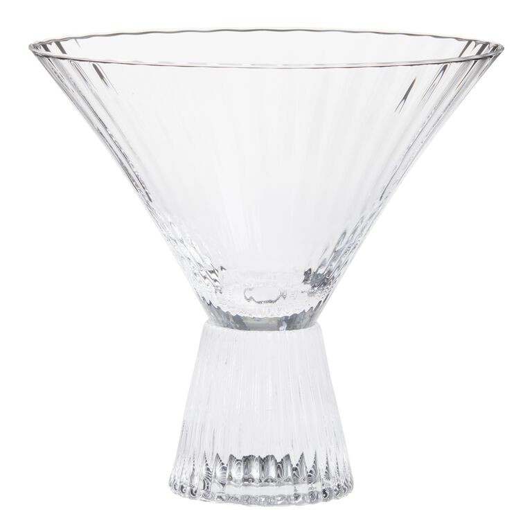 Daphne Ribbed Martini Glass image number 1