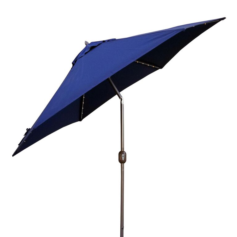 9 Ft Tilting Patio Umbrella With Lights image number 4