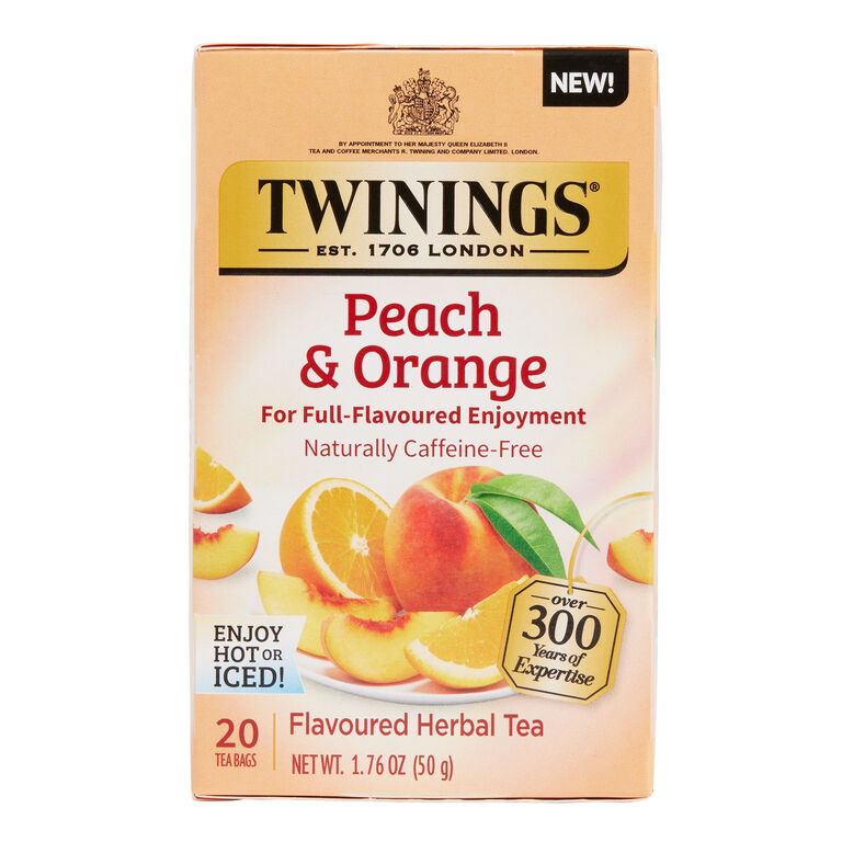 Twinings Peach And Orange Herbal Tea 20 Count image number 1