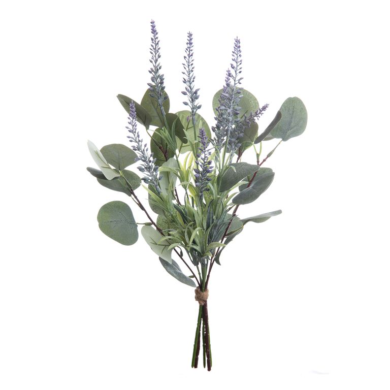 Faux Lavender And Eucalyptus Bunch image number 1