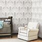 Taupe And Gray Persian Damask Peel And Stick Wallpaper image number 2