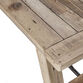 Verde Natural Pine Wood and Metal Dining Bench image number 4