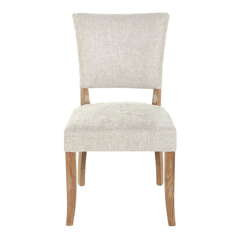 Monroe Gray Wood Upholstered Dining Chairs Set of 2 image number 2