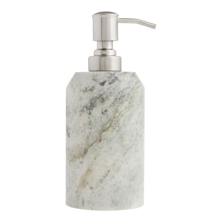 Toronto Brown Marble Liquid Soap Dispenser image number 1