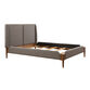Gladys Gray Wingback Upholstered Queen Bed image number 0