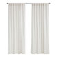 White And Tan Diamond Cotton Sleeve Top Curtains Set of 2 image number 1