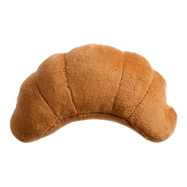 Tan Croissant Shaped Throw Pillow image number 2