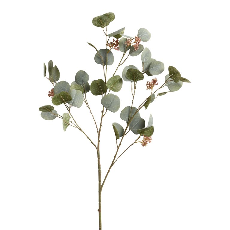 Faux Seeded Silver Dollar Eucalyptus Spray image number 1