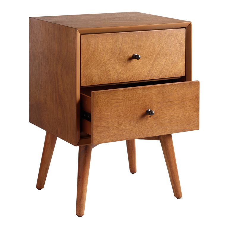 Acorn Wood Brewton Nightstand with Drawers image number 5