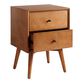 Acorn Wood Brewton Nightstand with Drawers image number 4