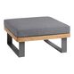 Alicante II Gray Outdoor Ottoman Cushion image number 1