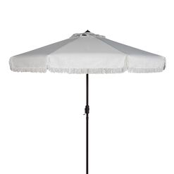 9 Ft Tilting Patio Umbrella with Fringe