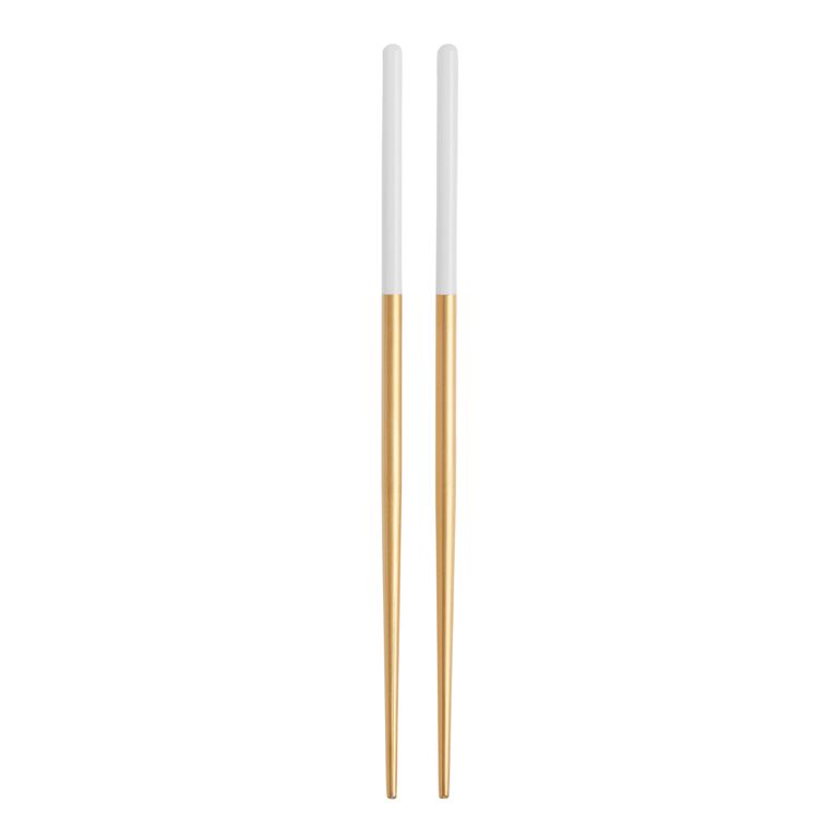 Shay White And Gold Chopsticks image number 1