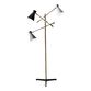 Lyle Black, White And Gray 3 Light Adjustable Floor Lamp image number 0