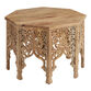 CRAFT Aneesa Natural Hand Carved Wood Floral Coffee Table image number 0