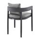 Chania Black Metal Outdoor Dining Chair 2 Piece Set image number 4