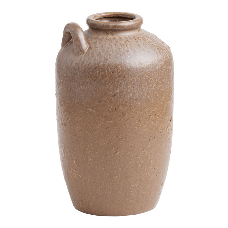 Rust Reactive Glaze Ceramic Jug Vase image number 1