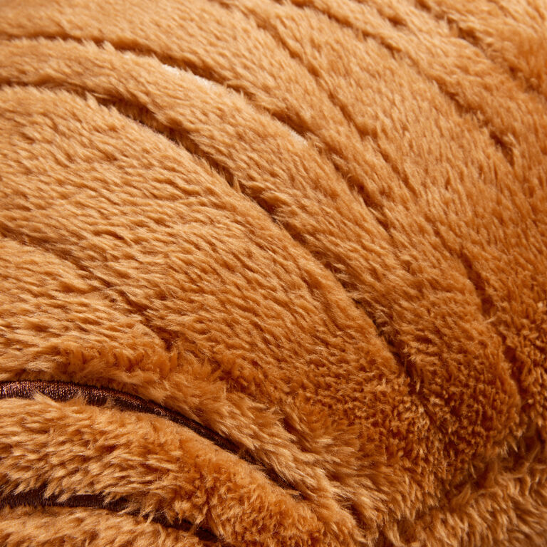Tan Croissant Shaped Throw Pillow image number 3