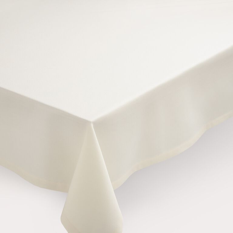 Ivory Cotton Buffet Tablecloth image number 1