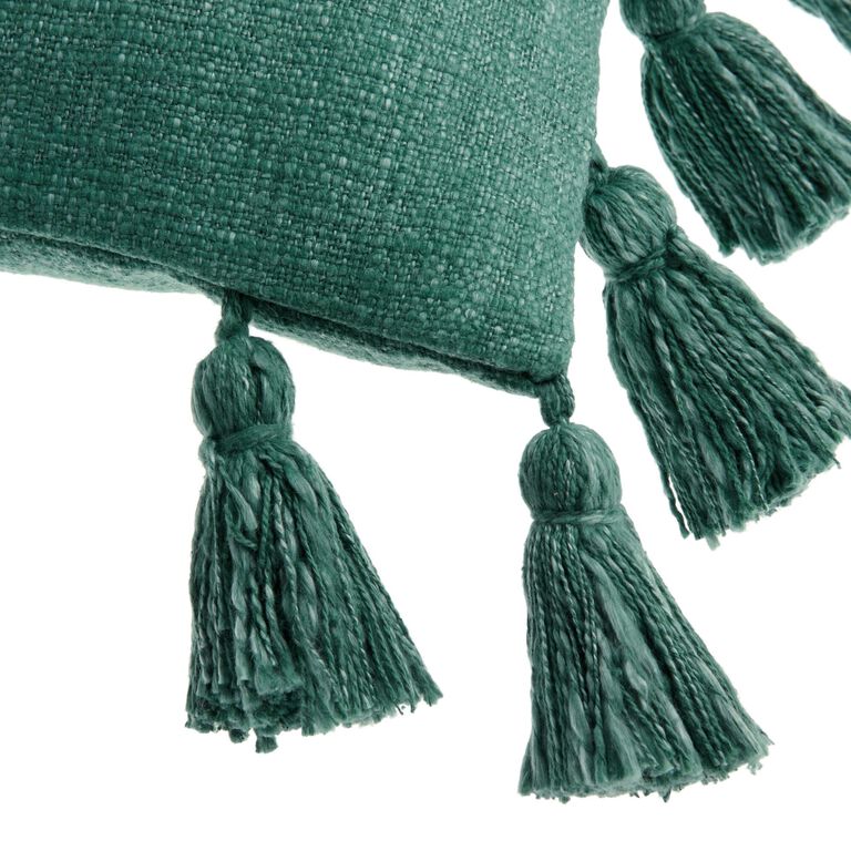 Four Sided Tassel Throw Pillow image number 3