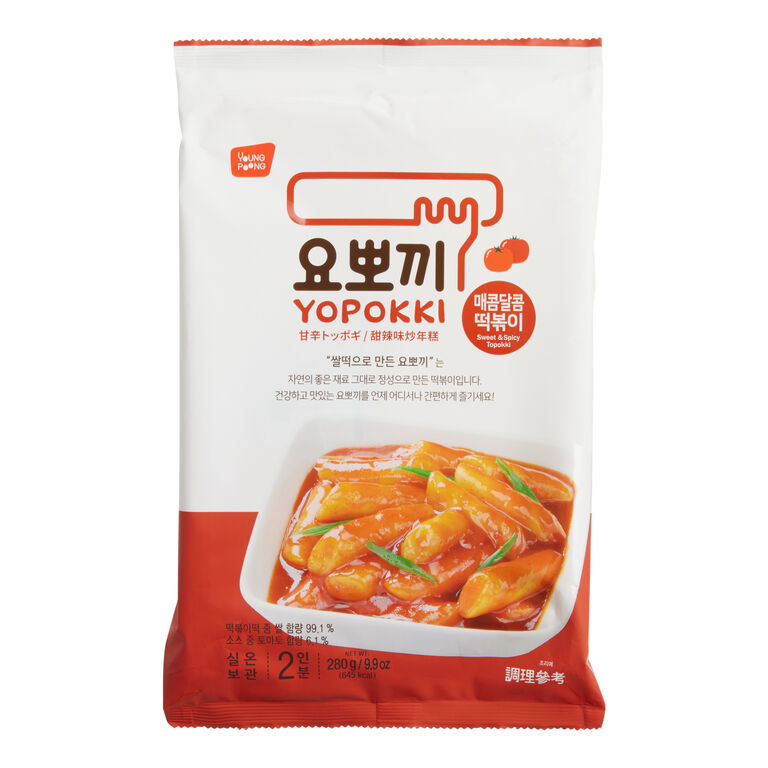 Yopokki Sweet and Spicy Topokki Instant Rice Cakes Bag image number 1