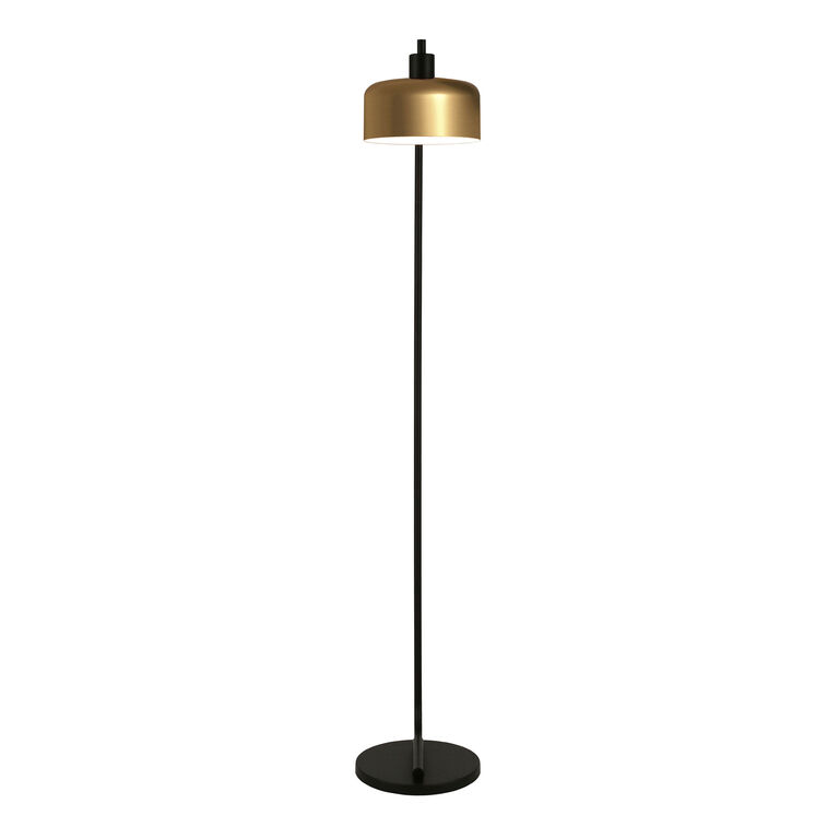 Adelaide Brass and Blackened Bronze Two Tone Floor Lamp image number 3