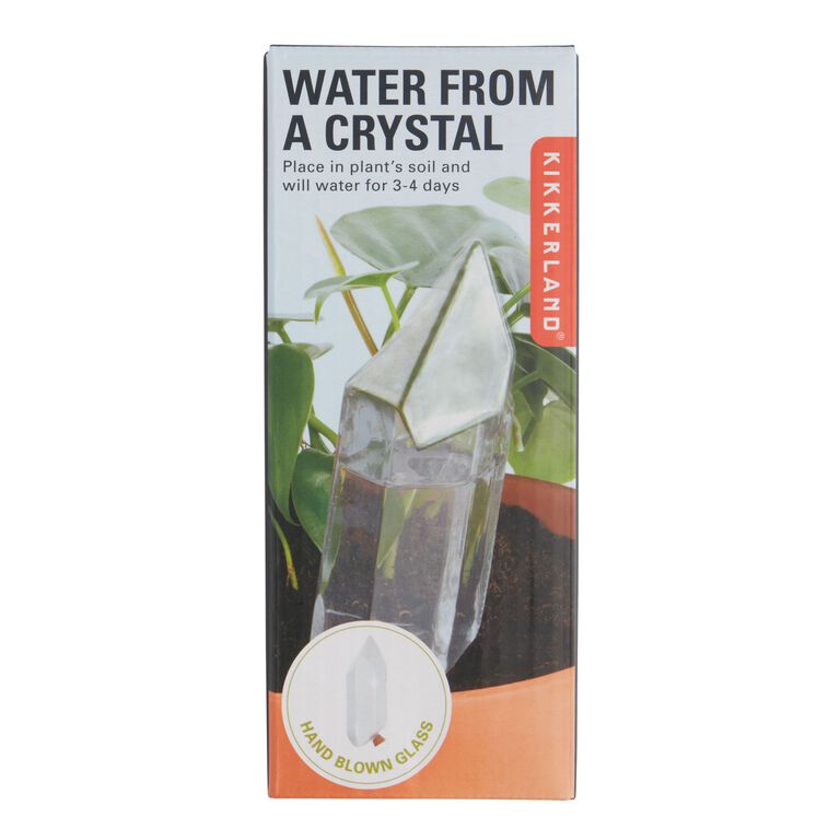 Kikkerland Water From A Crystal Glass Plant Waterer image number 2