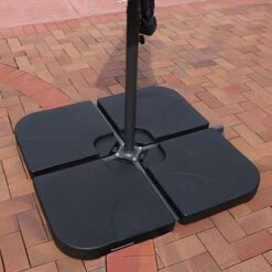 Fillable Cantilever Patio Umbrella Weight Base Set of 4