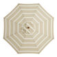 Khaki and White Stripe 9 Ft Replacement Umbrella Canopy image number 0
