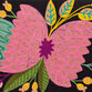 Bobi Multicolor Mango Wood Floral Upholstered Bench image number 3