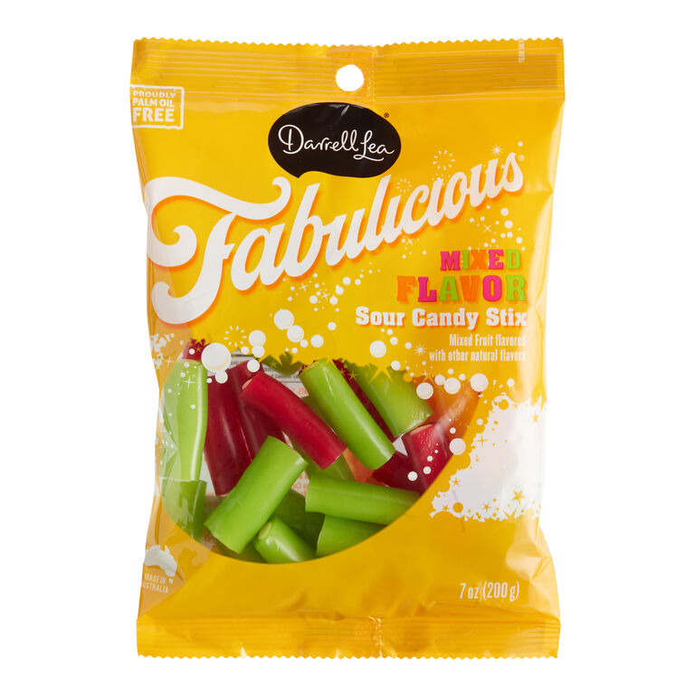 Darrell Lea Fabulicious Sour Fruit Chewy Candy Set Of 2 image number 1